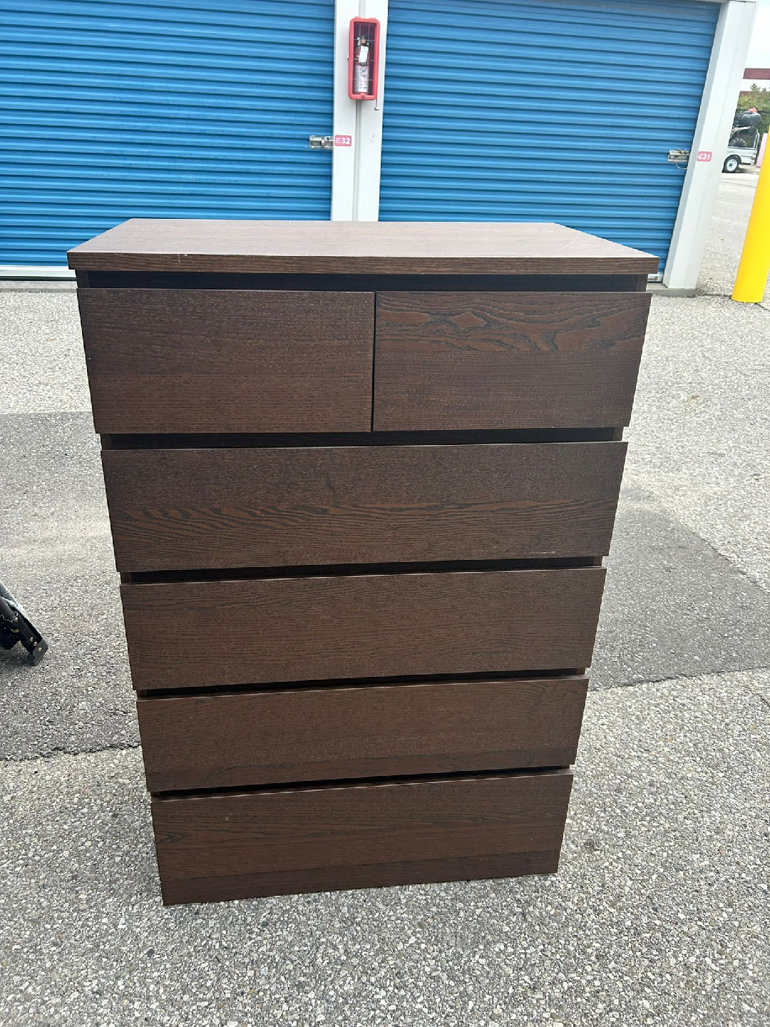 IKEA MALM Brown 6-Drawer Dresser