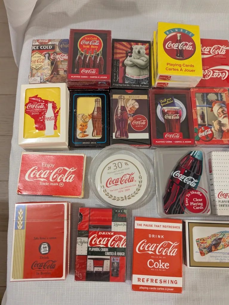 Coca Cola Decks of Cards 27 different ones image indicator(2)