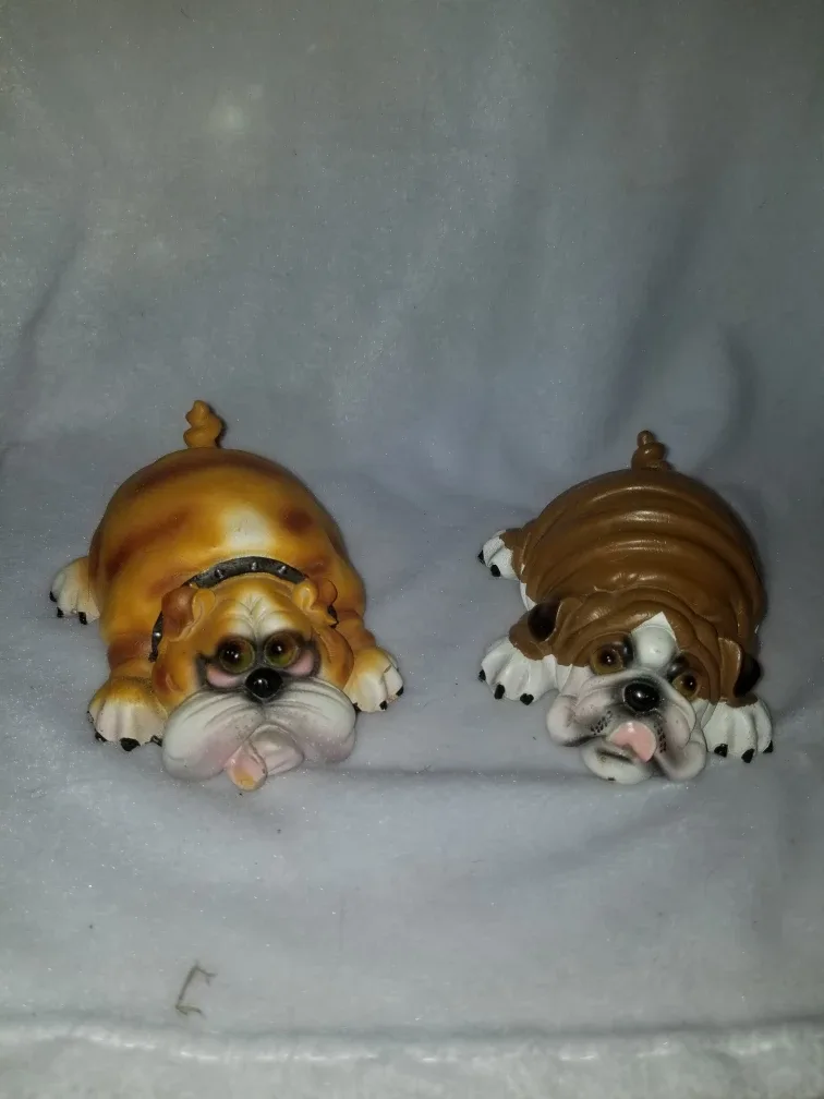 Bulldog Figurines - Set of 2 thumbnail