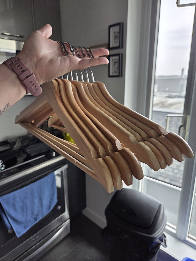 Wooden Clothes Hangers (9)