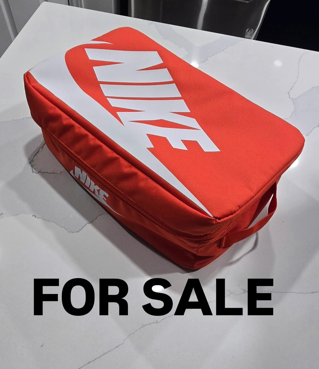 Nike shoe box zip up bag