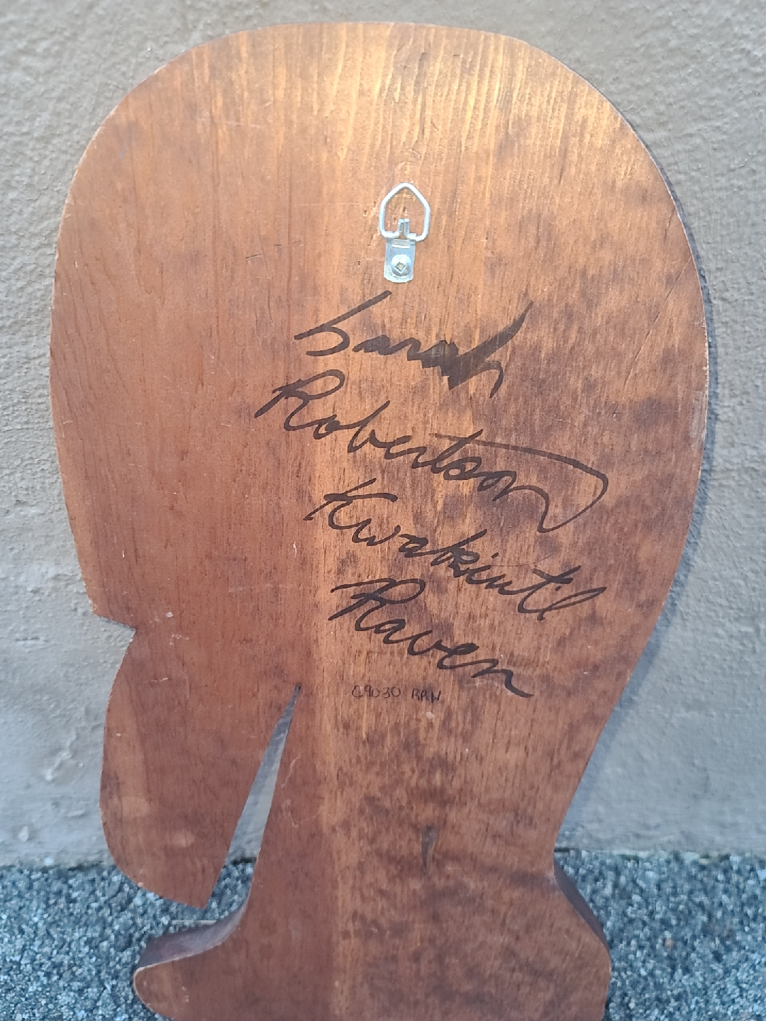 Sarah Robertson Two-Spirit Raven Wood Carving - photo 3