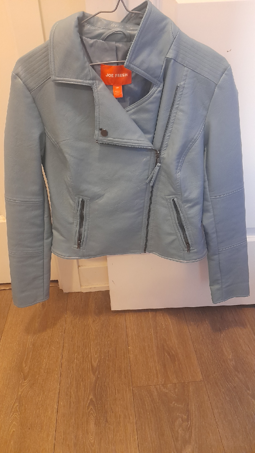 Joe Fresh Blue Moto Jacket - Size S