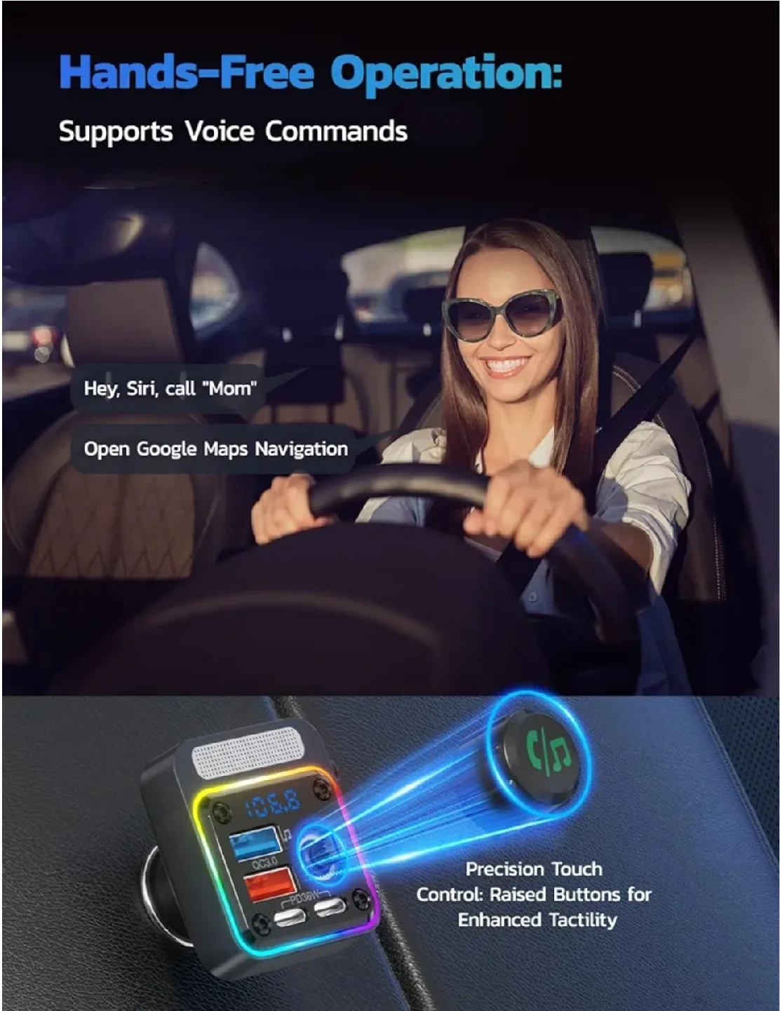 Bluetooth 5.3 Car Adapter image indicator(5)