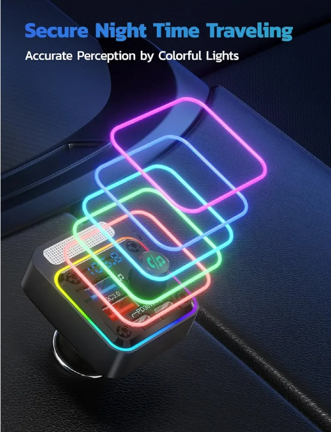 Bluetooth 5.3 Car Adapter image indicator(7)