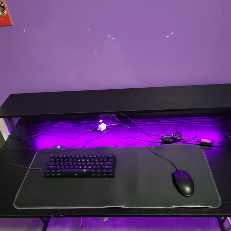 Gaming Desk with LED Lights - photo 3