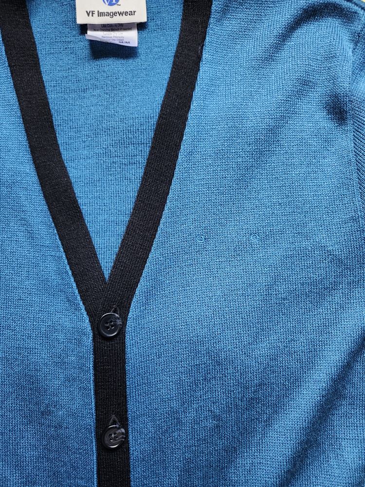 Vintage blue and black cardigan - photo 3