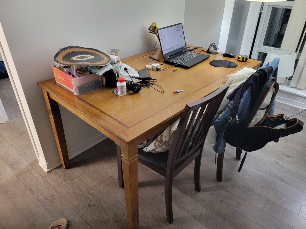 URGENT Wooden Dining Table & Chair Set