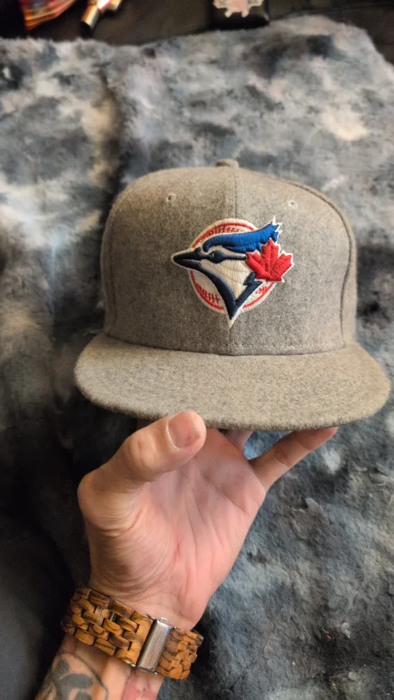 New Era T B Jays WOOL Hat, Size 7 1/8#cleanout image indicator(4)