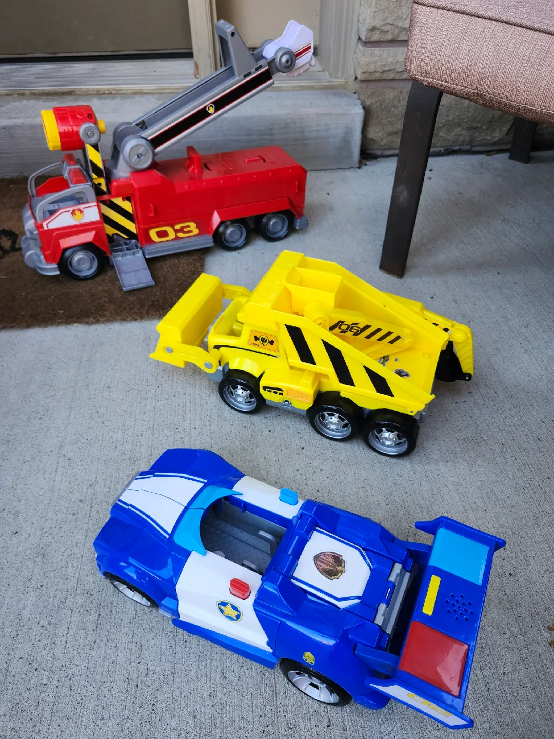 Paw Patrol Vehicle Toys - Marshall, Rubble, Chase thumbnail