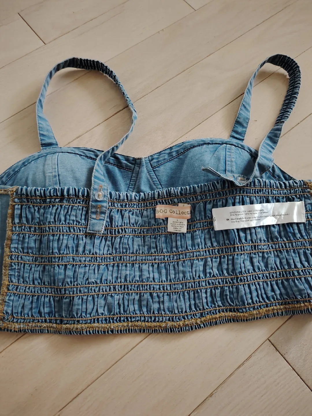 B.O.G Collect Denim Bustier - Size L image indicator(5)
