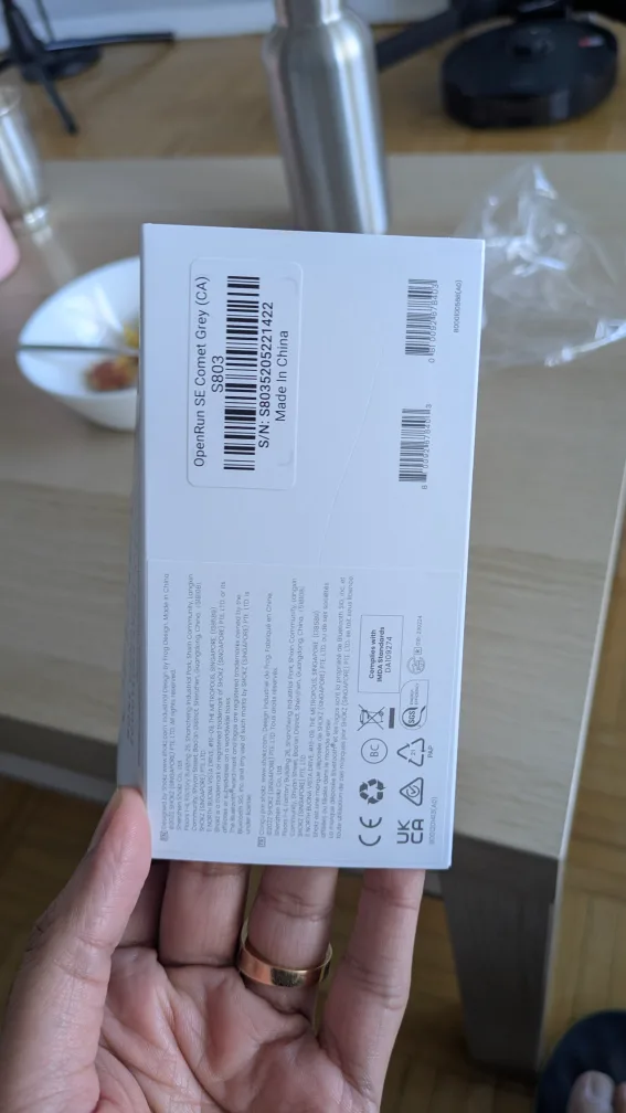 Shokz OpenRun SE Comet Grey Bone Conduction Headphones image indicator(2)