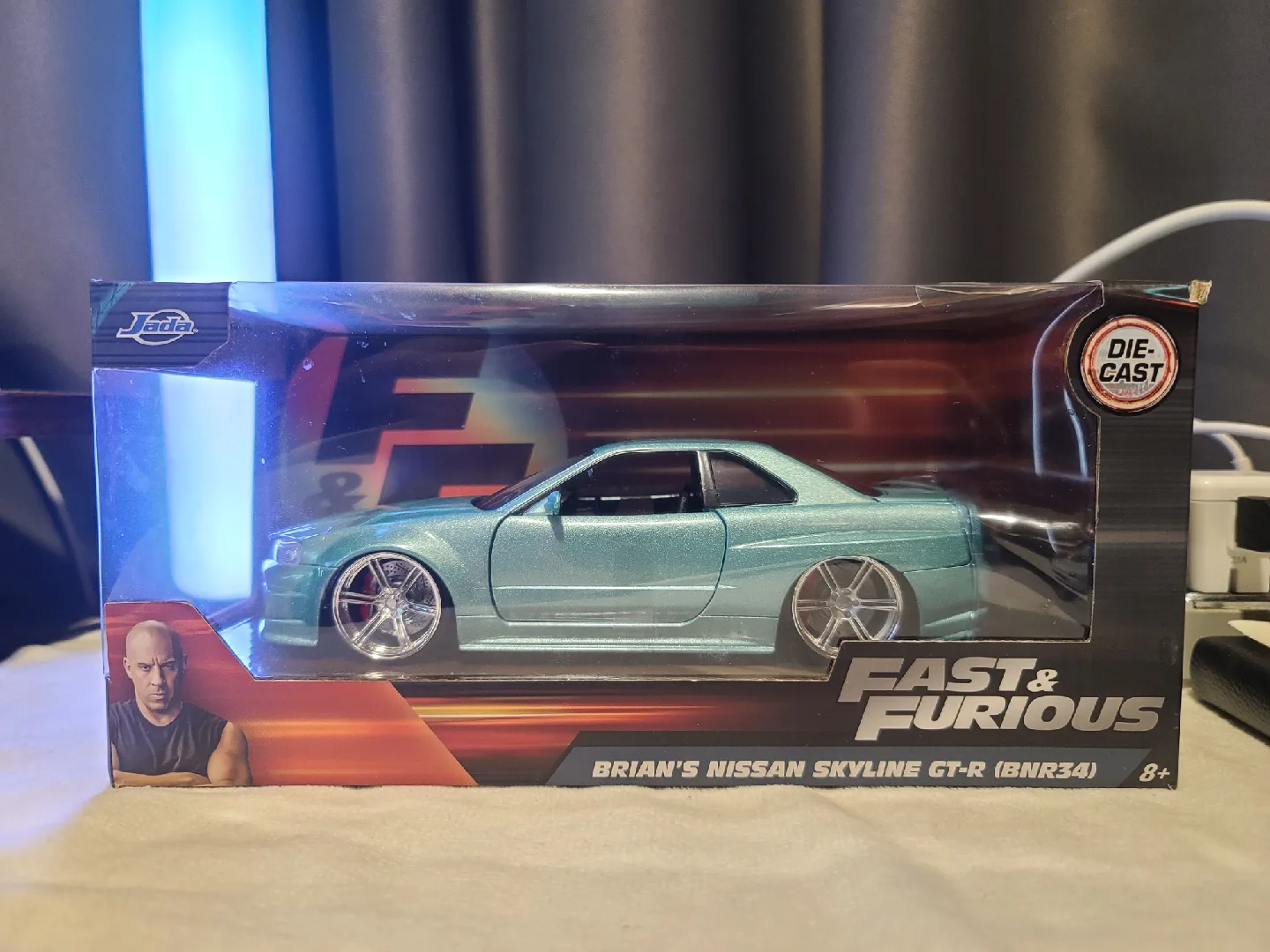 Jada Fast & Furious Brian's Nissan Skyline GT-R (BNR34) Die-Cast thumbnail