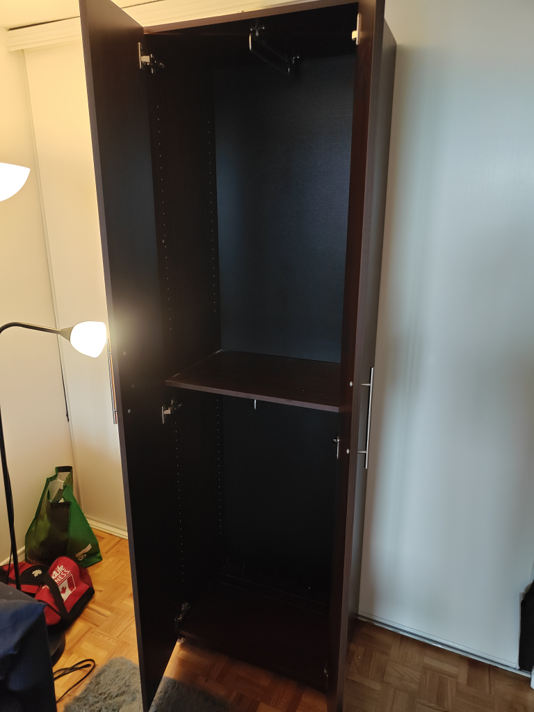 Tall Brown Wardrobe with Two Doors - photo 2