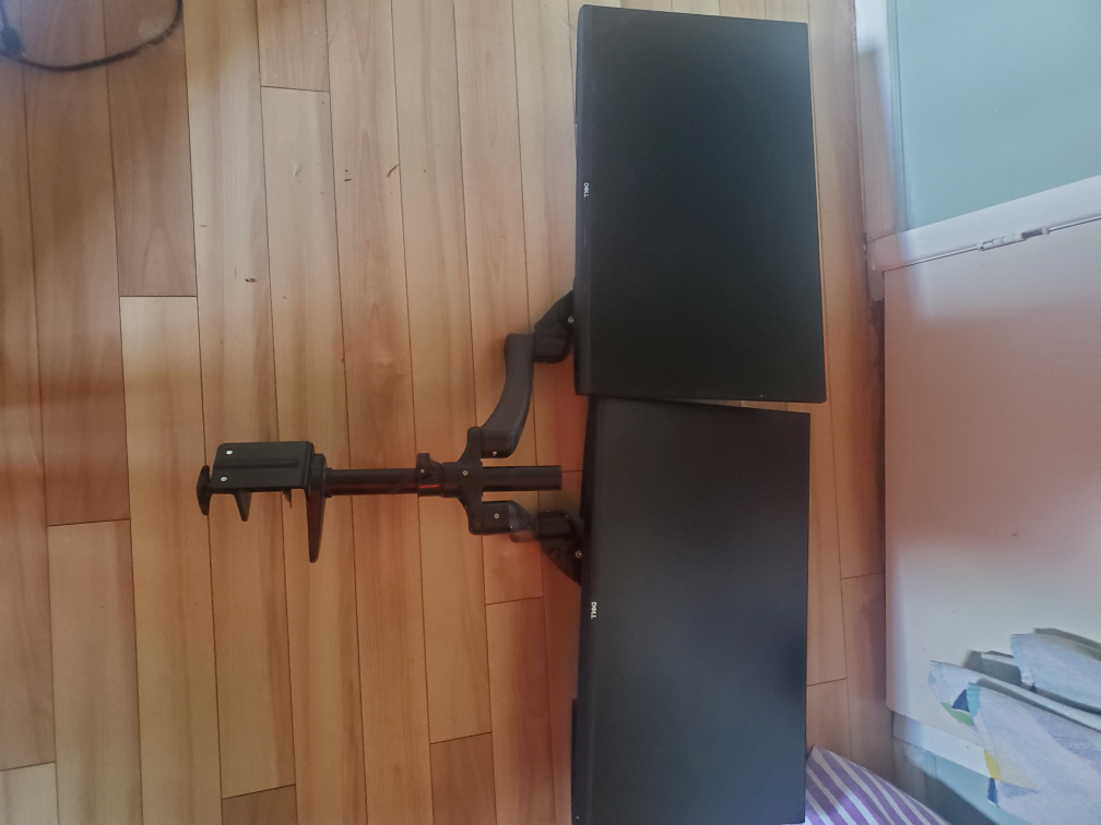 2 Dell S2421NX 24 inch Monitor and a dual stand monitor for 100
