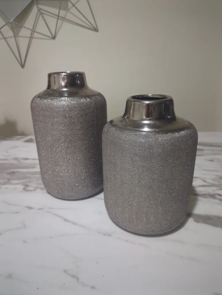 Silver Decorative Vases - Set of 2 image indicator(2)