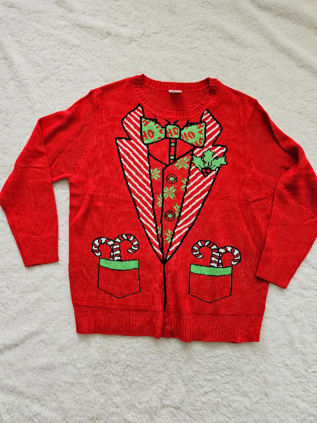 Ugly Xmas Take Cover Christmas Sweater thumbnail