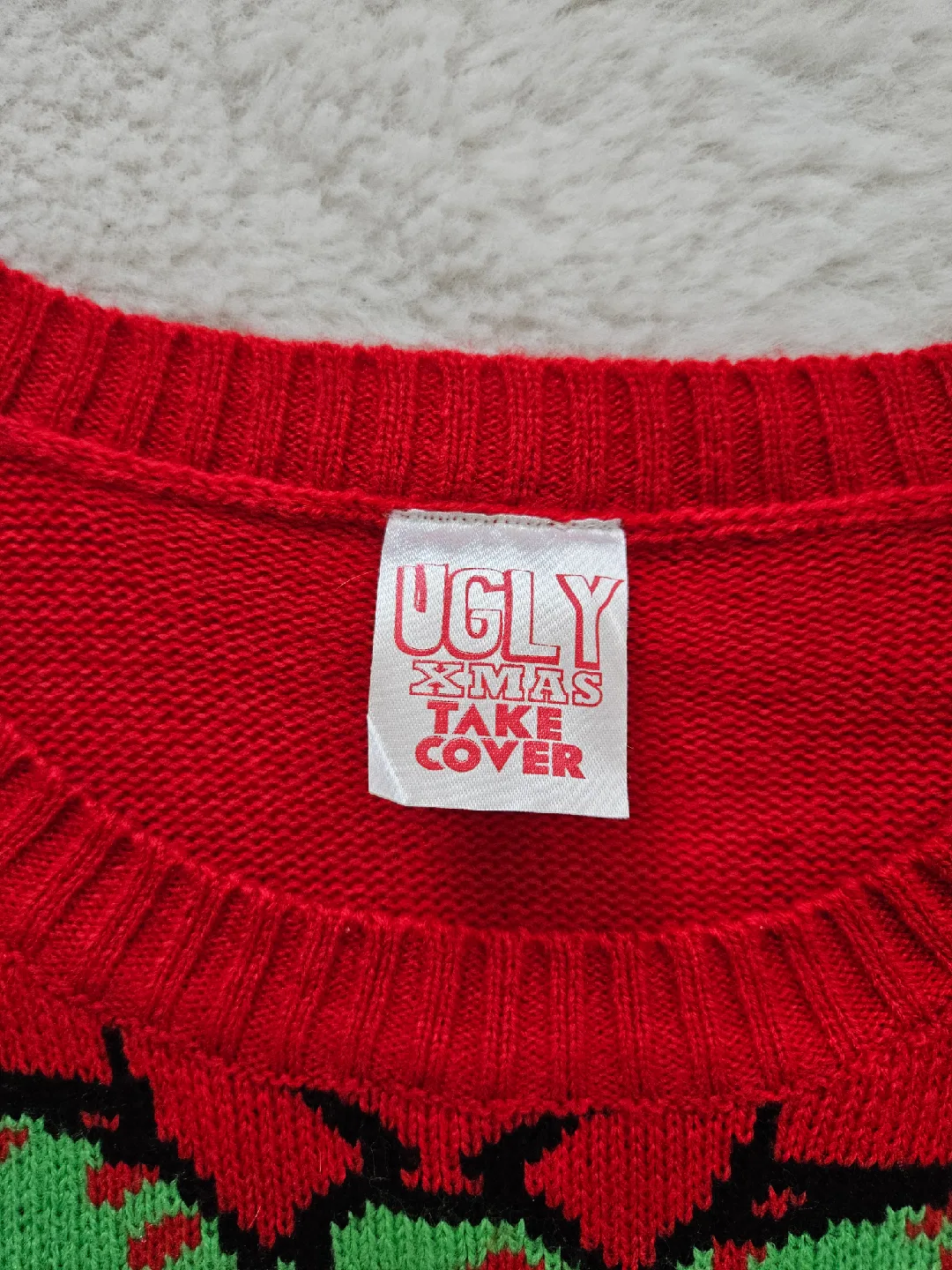 Ugly Xmas Take Cover Christmas Sweater image indicator(3)