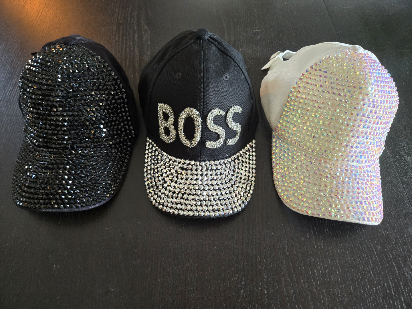 Rhinestone Baseball Caps