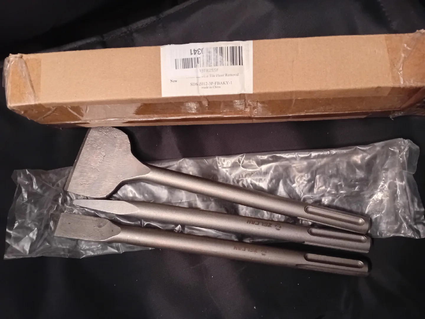 🥕  NEW!   ZELCAN SDS Max Chisel Set - 3 Piece image indicator(10)