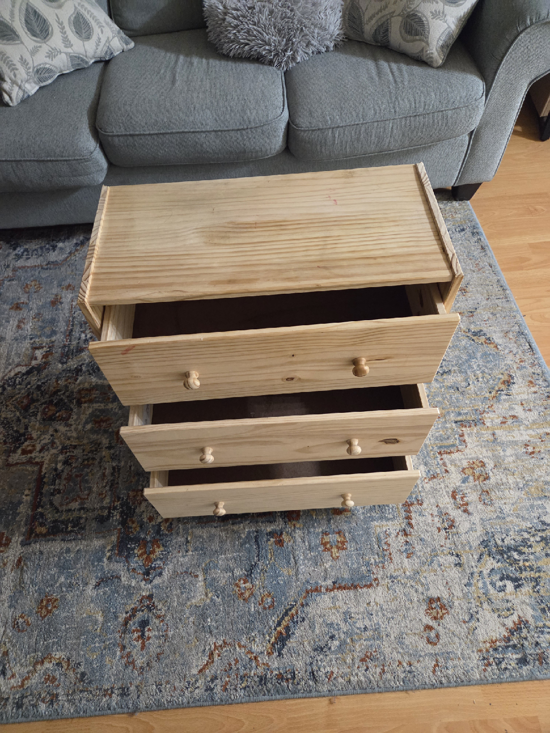 Wooden 3-Drawer Dresser - photo 2