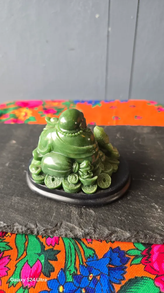 Green Buddha Statue Figurine image indicator(3)