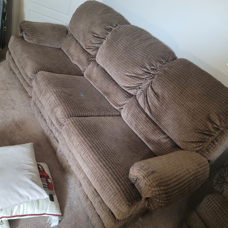 Brown Reclining Sofa and Chair Set - photo 2