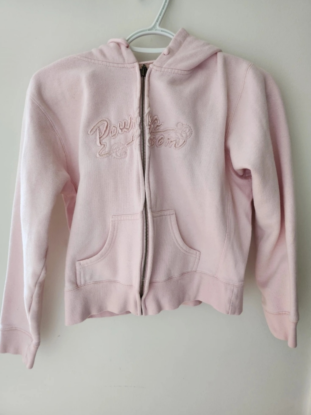 Pink Zip-Up Hoodie - Size Medium