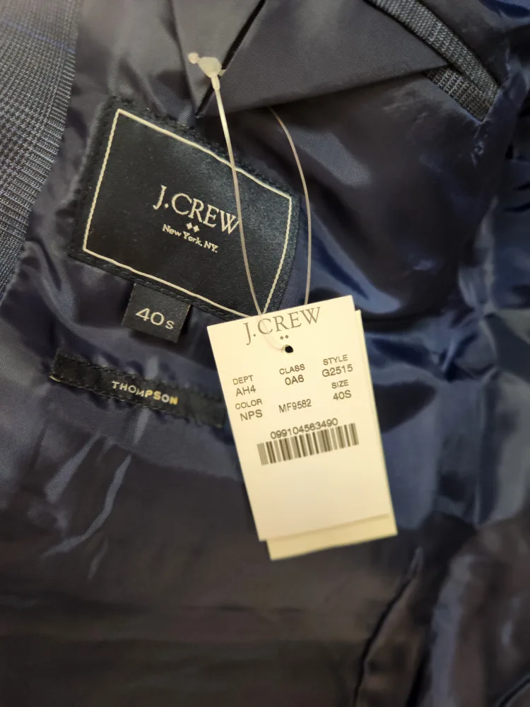 J.Crew Thompson Glen Plaid Linen Blazer - 40s image indicator(2)