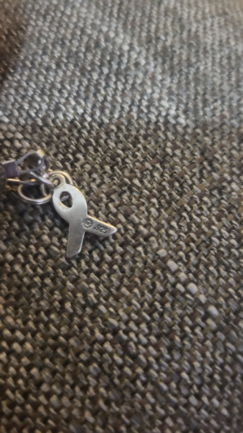 Silver Bracelet with Ribbon Charm - photo 2
