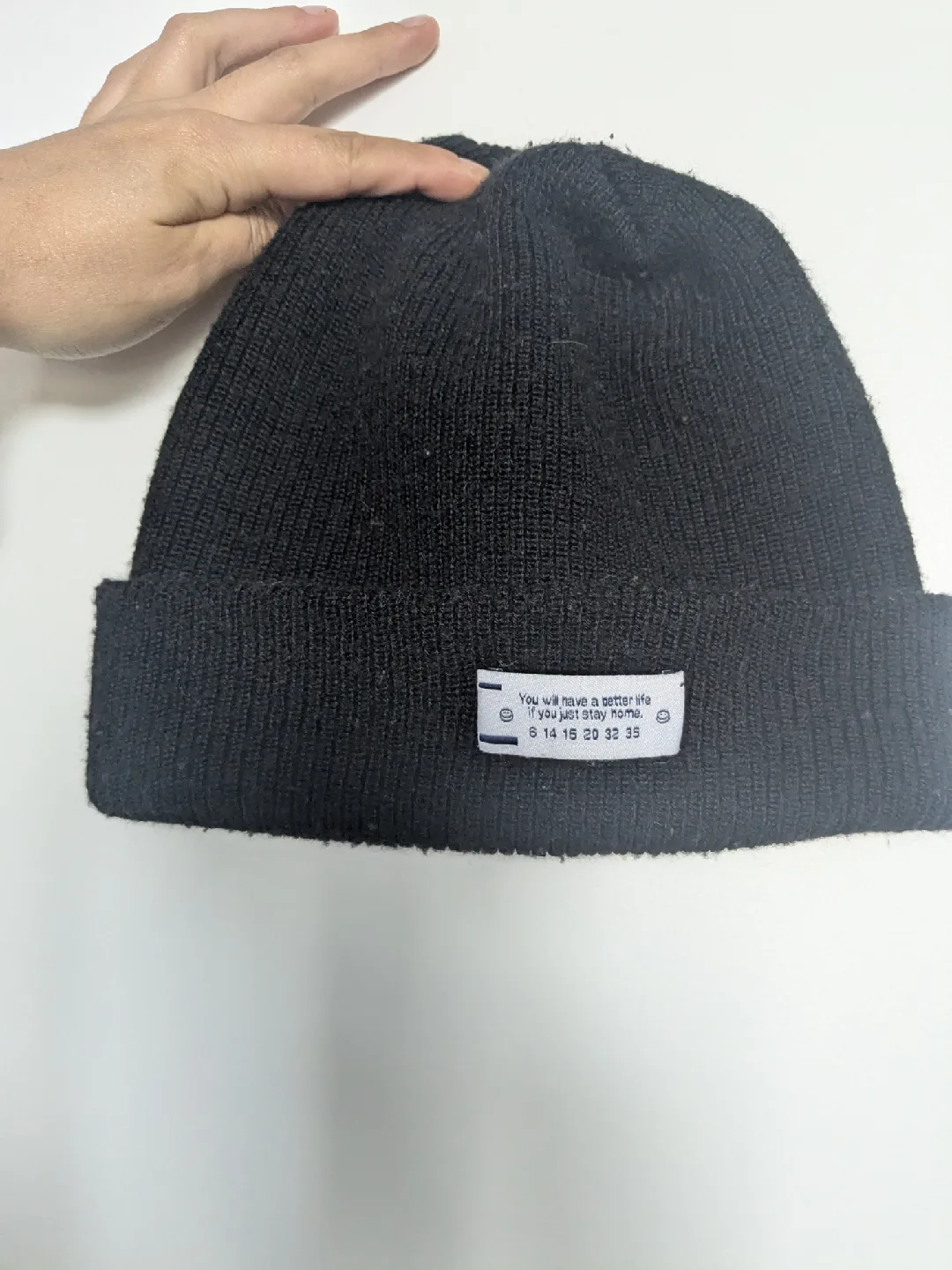 Parkhurst Black Knit Merino Beanie thumbnail