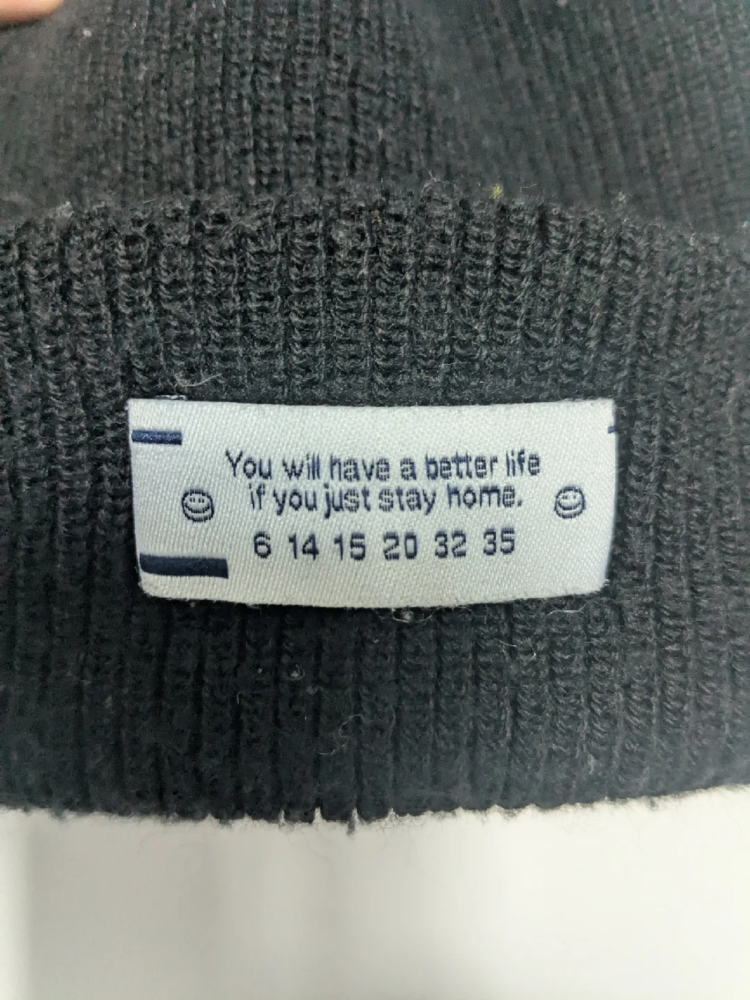 Parkhurst Black Knit Merino Beanie image indicator(2)