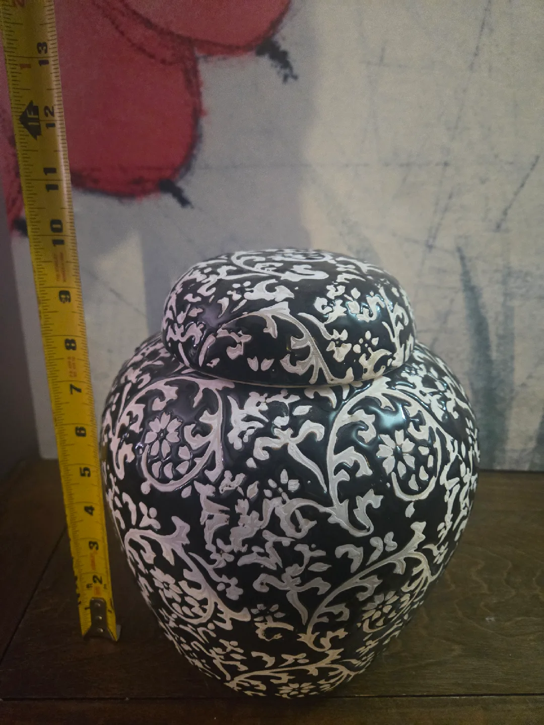 Black & White Decorative Ginger Jar image indicator(2)