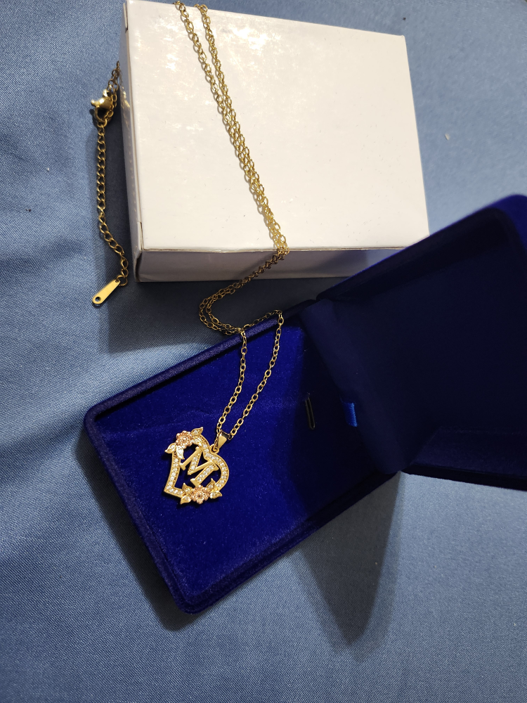 Heart Initial Necklace