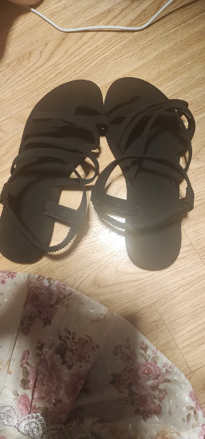 Black Strappy Sandals image indicator(2)