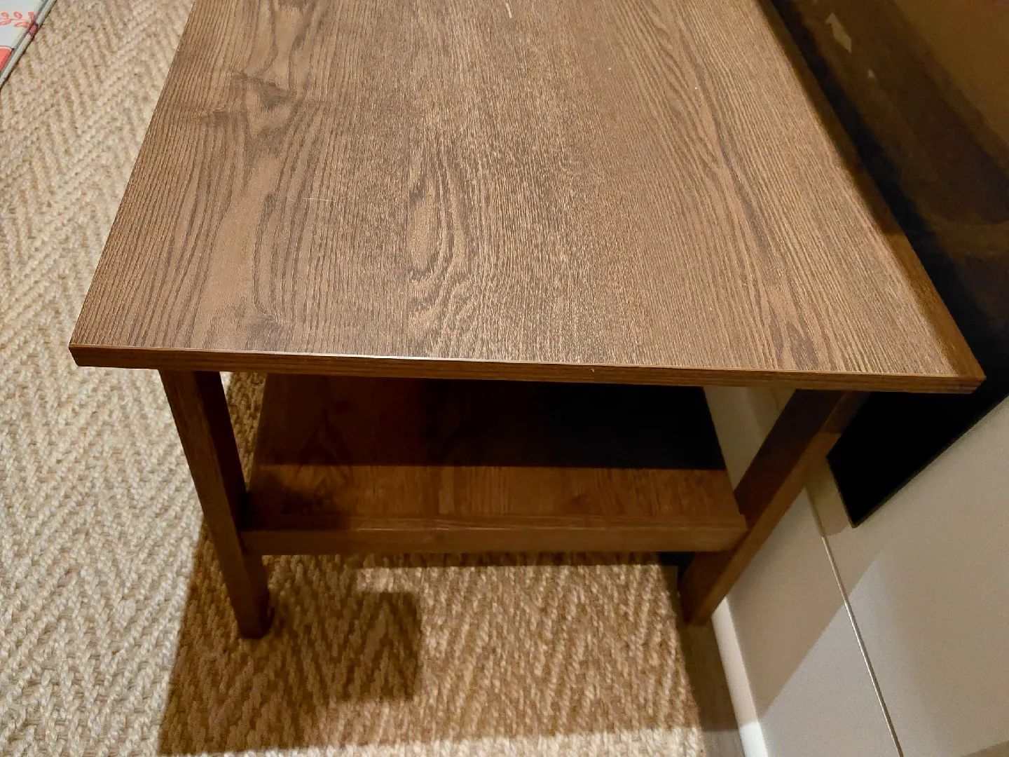 Brown Wood Coffee Table with Shelf image indicator(4)