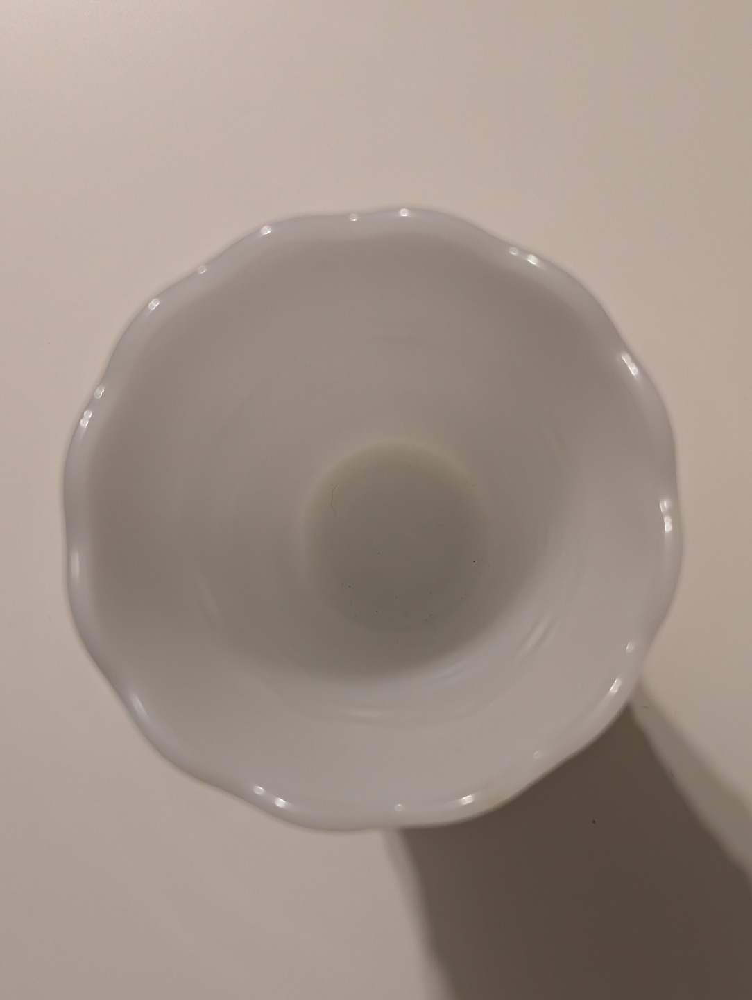 Vintage Milk Glass Vase, 8 inches tall - photo 2
