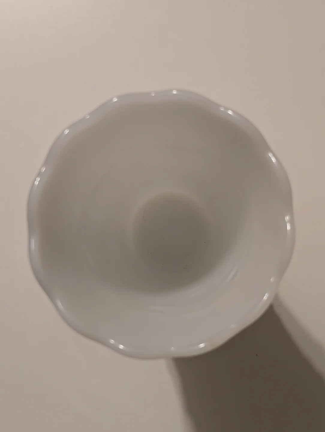 Vintage Milk Glass Vase, 8 inches tall image indicator(2)