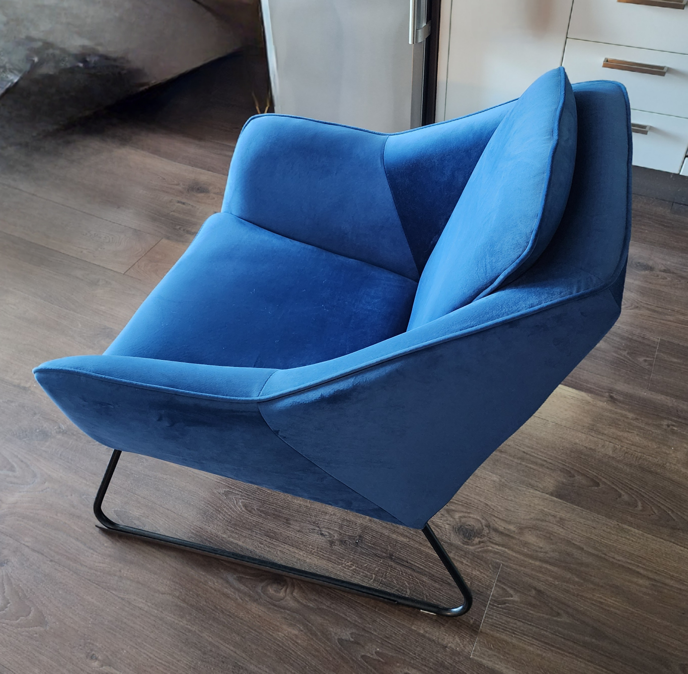 Structube Rainer Armchair in Dark Blue