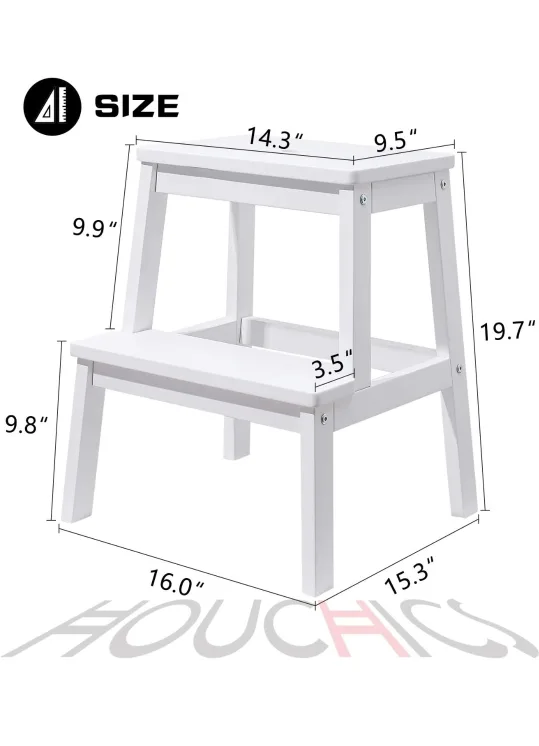 Houchics White Footstool image indicator(7)
