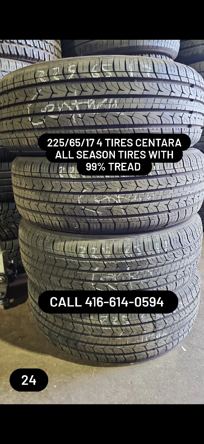 Centara All Season Tires 225/65/17 - 99% Tread thumbnail