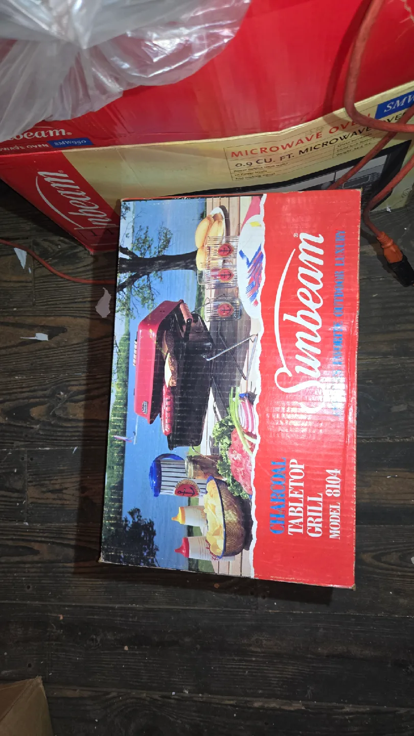 Sunbeam Tabletop Charcoal Grill - Model 8104