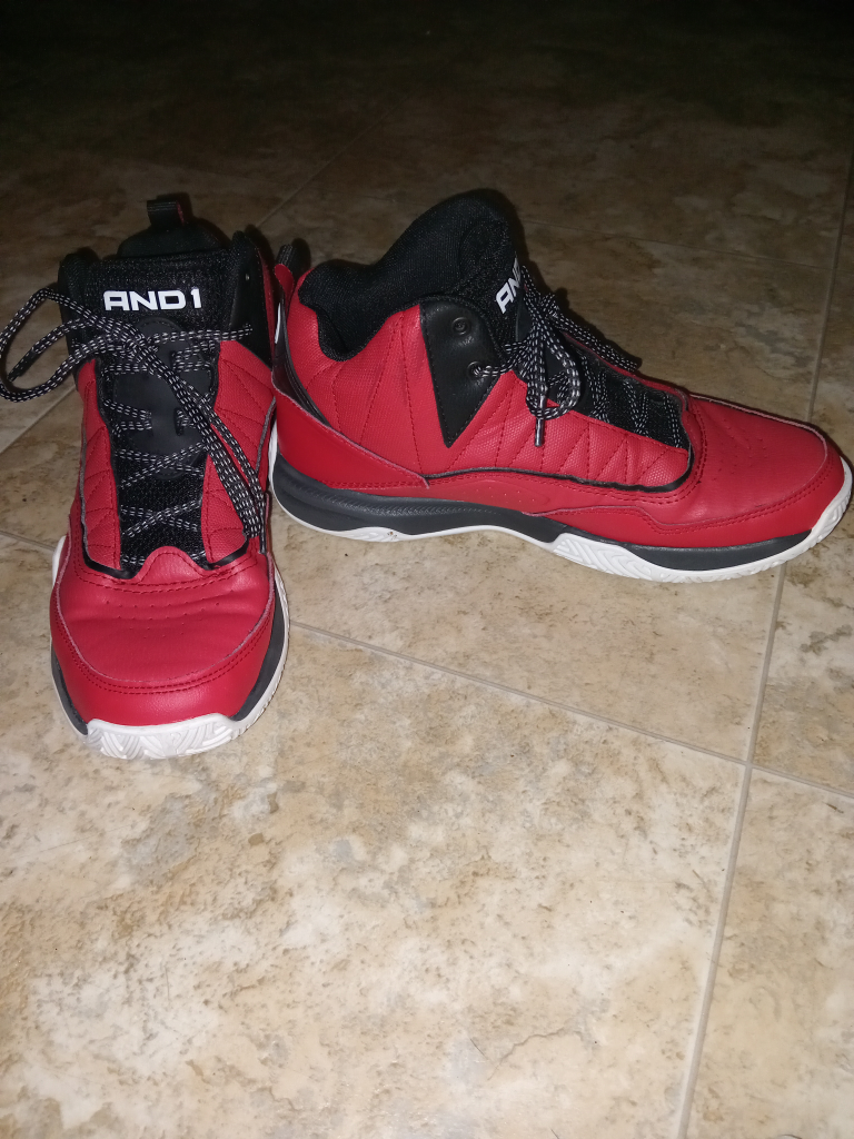 AND1 Red & Black Basketball Shoes - Size 10 - photo 2