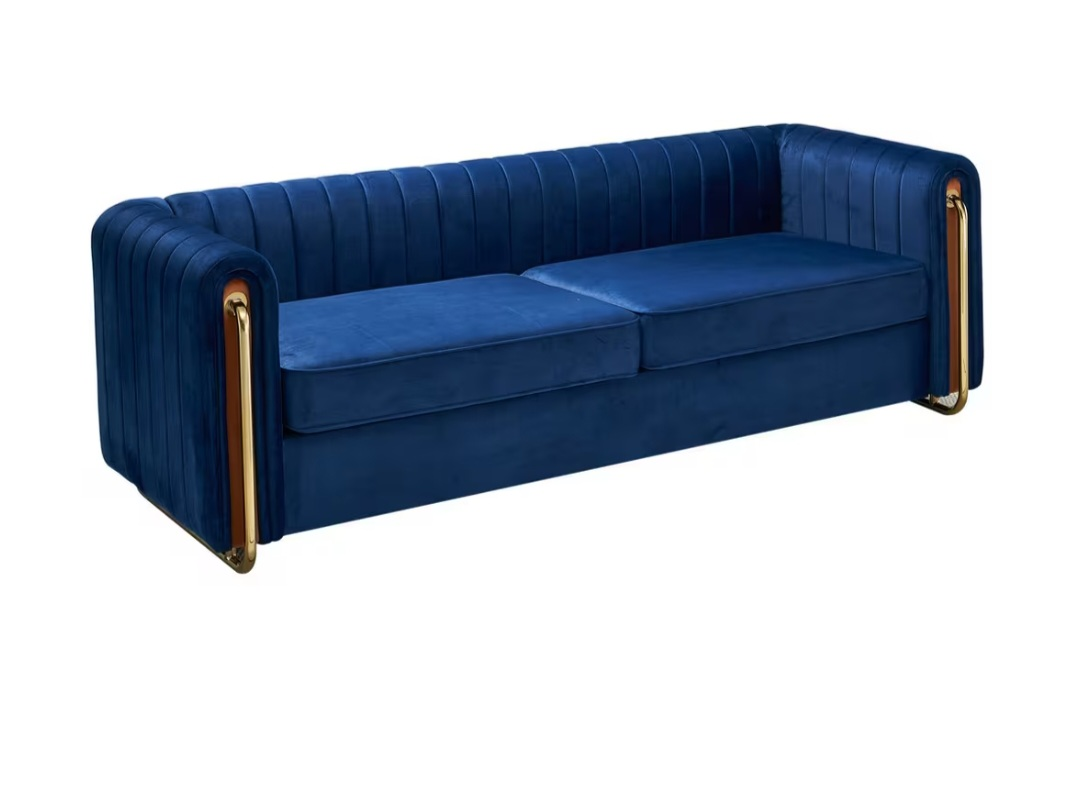 Blue Velvet Sofa Delivery & Setup