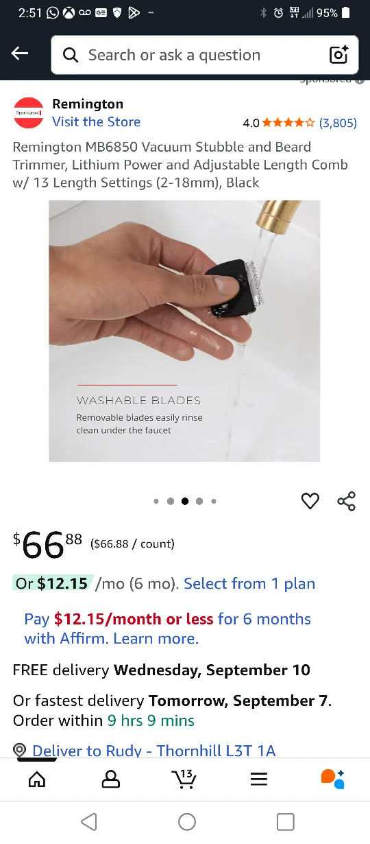 🥕NEW REMINGTON  PERSONAL GROOMER BEARD TRIM image indicator(6)