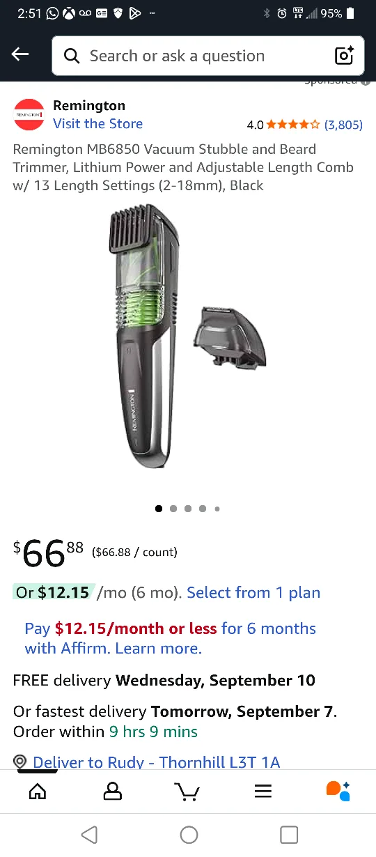 🥕NEW REMINGTON  PERSONAL GROOMER BEARD TRIM image indicator(7)