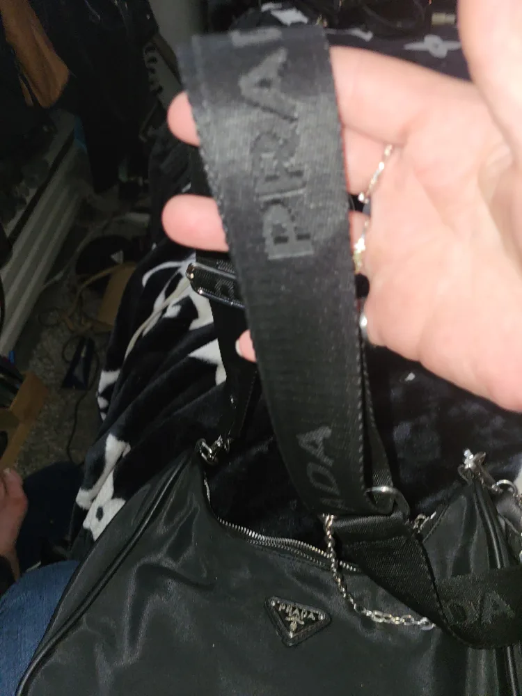 Prada Black Nylon Shoulder Bag image indicator(3)