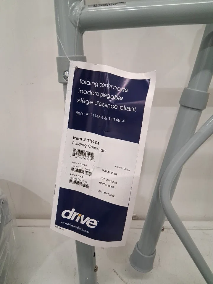 Drive Folding Steel Bedside Commode Chair, Portable Toilet image indicator(4)