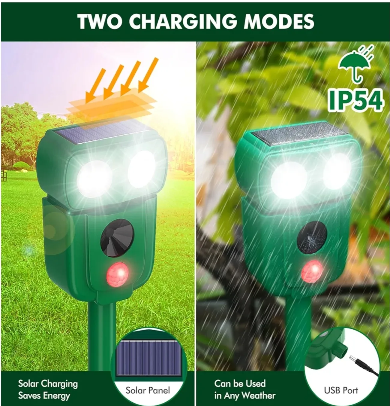 Solar Animal Repeller. Garden Protector image indicator(6)