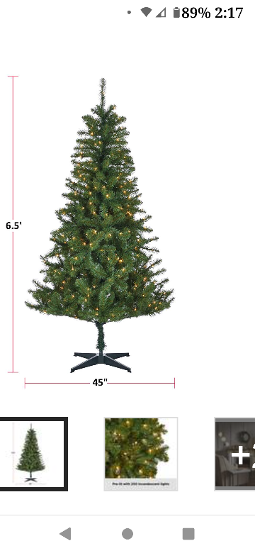 New 6.5' Inglis Tree with Lights